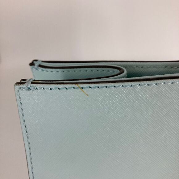 REBECCA MINKOFF LIGHT BLUE SAFFIANO LEATHER HANDBAG - Picture 2 of 12